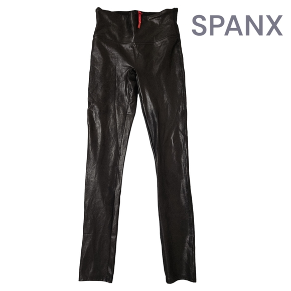 SPANX Faux Leather Leggings - Picture 3 of 9